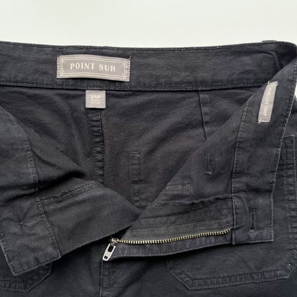 J.Crew Point Sur Wide Leg Crop Pants Black Womens 28 Petite - Picture 13 of 14